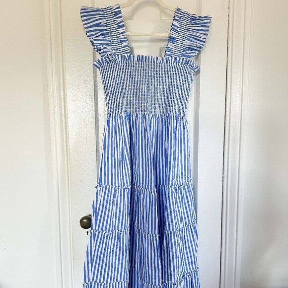 Hill House Blue and White Striped Ellie Nap Dress in Size Small - Worn Once - Picture 2 of 4